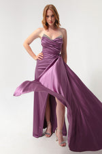 Women'S Chest Stone Long Evening Dress