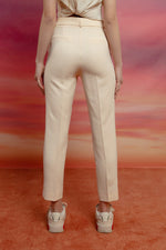 Woman High Waist Fabric Pants