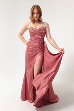 Women'S Chest Stone Long Evening Dress