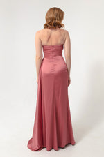 Women'S Chest Stone Long Evening Dress