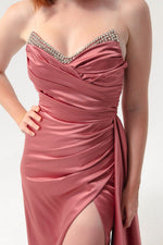 Women'S Chest Stone Long Evening Dress