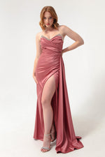 Women'S Chest Stone Long Evening Dress