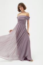 Women Sın Handerled Kayık Yolır Grade Long Evening Dress