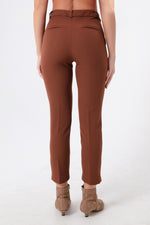 Woman High Waist Fabric Pants