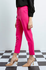 Woman High Waist Fabric Pants