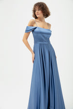 Women'S Stone Hanger Clash Cut Long Evening Dress