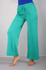 Women's Combed Cotton Wide Leg Trousers 210036