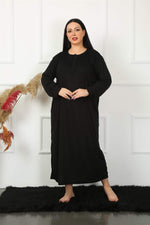 Long Sleeve Lace Mother Nightgown 1355