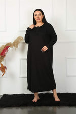 Long Sleeve Lace Mother Nightgown 1355