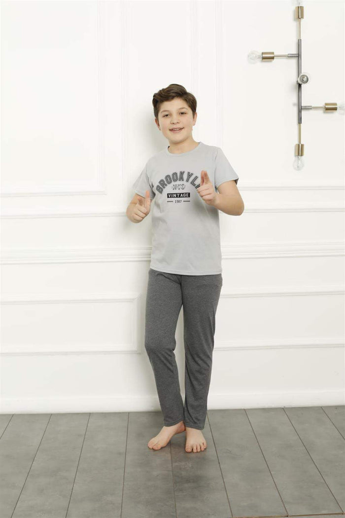 Short sleeve boys discount pjs