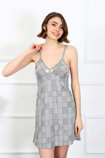 Women's Cotton Nightgown With Rope Strap 402