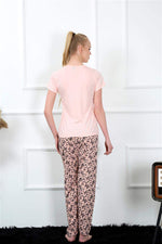 Women's Short Sleeve Pajamas Suit 20368