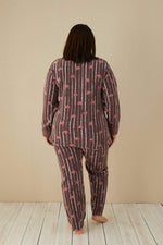 Welsoft Fleece Women's Large Size Pajamas Set 808037