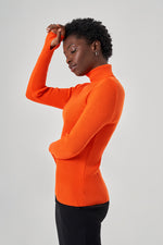 Turtleneck Orange Knitwear