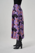 Waist Buckled Patterned Skirt