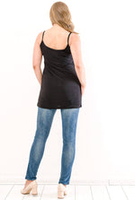 Large Size Zara Sequin Evening Blouse KL5007 Black