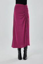 Pleated Fuchsia Buzzy Skirt