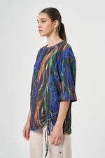 Pleated Colorful T-Shirt