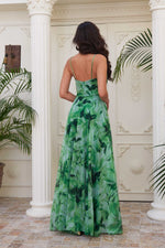 Angelino Green Impirme Hanger Long Evening Dress