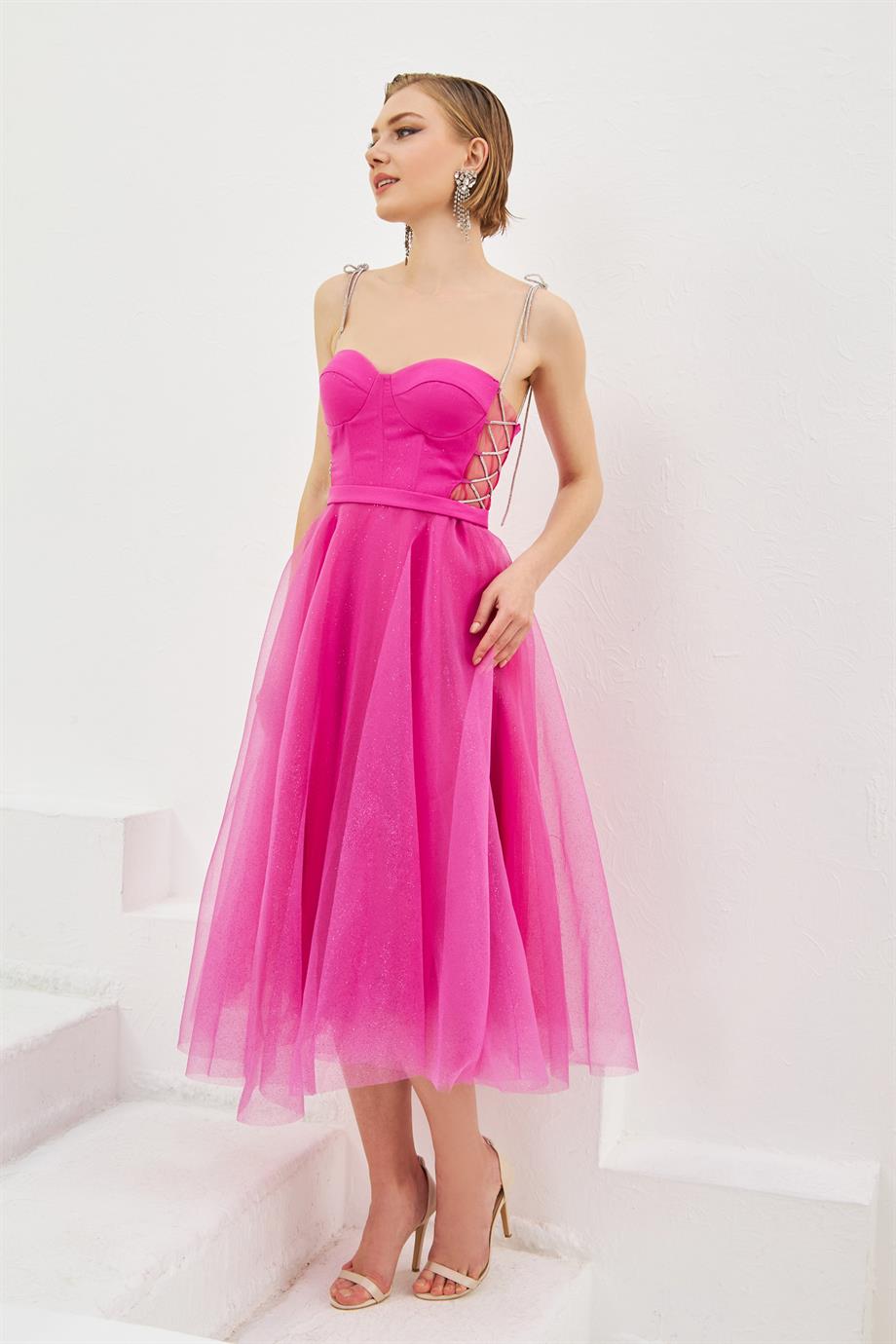 Fuchsia Tulle Dress