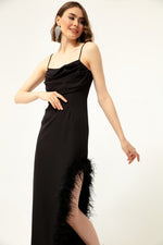 Woman Woven Otrişli Evening Dress & Graduation Dress