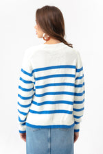 Woman Oversize Striped Knitwear Sweater