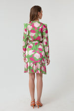 Woman Flower Patterned Dress