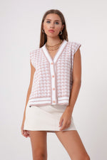 Women'S Coat Patterned Knitwear Vest