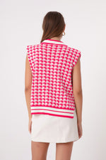 Women'S Coat Patterned Knitwear Vest