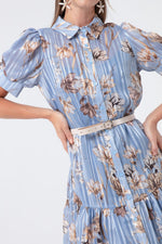 Women Patterned Shirt Dress