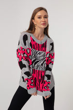 Woman Silk Zebra Knitwear Sweater