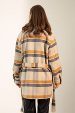 Female Plaid Pattern Coat
