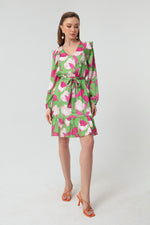 Woman Flower Patterned Dress