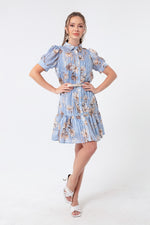 Women Patterned Shirt Dress