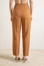 Female Gold Button Detailed Pants