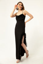 Woman Woven Otrişli Evening Dress & Graduation Dress