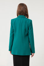 Female Gold Buttoned Jacket