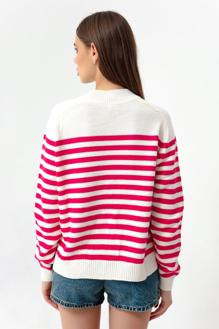 Female Fisherman Neckline Triko Sweater