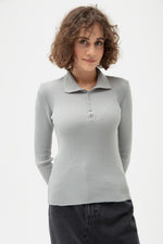 Women'S Polo Yaka Consplicity Knitwear Sweater