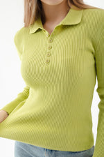 Women'S Polo Yaka Consplicity Knitwear Sweater