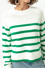 Woman Oversize Striped Knitwear Sweater