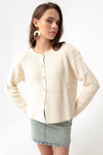 Woman Gold Buttoned Homeland Cardigan