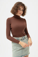 Female Fisherman Collar Knitwear Sweater