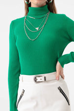 Female Fisherman Collar Knitwear Sweater