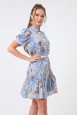 Women Patterned Shirt Dress