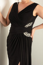 Large Size With Stones As Well As Women'S Long Evening Dresses