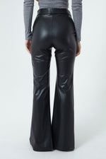 Female Slit Leather Pants