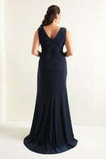 Large Size With Stones As Well As Women'S Long Evening Dresses