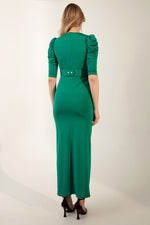 Women'S Waist Belt Long Evening Dress