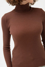 Female Fisherman Collar Knitwear Sweater